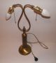 Antique Brass Two Arm Table Lamp Lamps photo 4