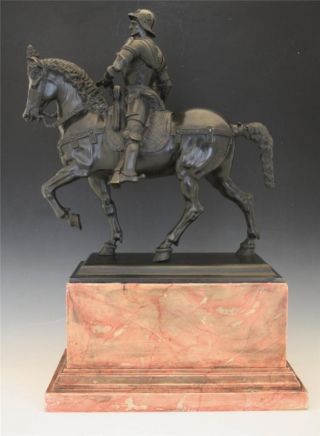 Antique Bronze Of Soldier The Condottiere 