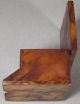 Antique Burl Wood Stamp Box 1800s Rosewood Walnut Mystery Boxes photo 3