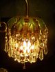 Antique Victorian Palm Tree Lamp 1 Of A Pair,  1920 ' S Crystal Lustres Lamps photo 2