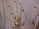 Antique Pair Of Marble Candelabras Silverplate 5 Arms Italian Lg 28 In Metalware photo 7