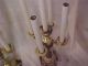 Antique Pair Of Marble Candelabras Silverplate 5 Arms Italian Lg 28 In Metalware photo 8