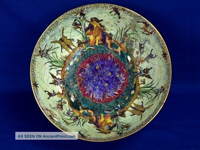 1920s Wedgwood Fairyland Lustre Large Bowl Daisy Makeig - Jones Fairies Elves Bowls photo