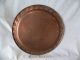 Wmf German Copper Tray With Art Nouveau Stylized Flowers Pre 1916 Metalware photo 2