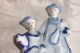 Vintage Germany German Figurine Couple Musicians Blue & White Figurines photo 5