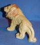 Vintage 1955 Japan Porcelain Ceramic Yellow Pottery Lion Wild Cat Figurine Figurines photo 10