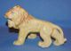 Vintage 1955 Japan Porcelain Ceramic Yellow Pottery Lion Wild Cat Figurine Figurines photo 1