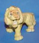 Vintage 1955 Japan Porcelain Ceramic Yellow Pottery Lion Wild Cat Figurine Figurines photo 3