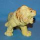 Vintage 1955 Japan Porcelain Ceramic Yellow Pottery Lion Wild Cat Figurine Figurines photo 6