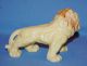 Vintage 1955 Japan Porcelain Ceramic Yellow Pottery Lion Wild Cat Figurine Figurines photo 8