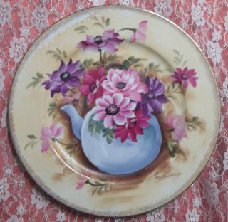 Hand Painted And Signed Antique Plate photo