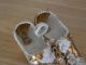 Antique Miniature Porcelain Shoes Present From The Crystal Palace London Gilt Figurines photo 4