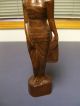 Vintage Hand Carved Wood Statue Of Kwan Yin Indonesian Bali Carving 1950 ' S 21 