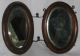 Antique Double Mirror Beveled - Folds (hinged) For Travel & Shaving Wood Frame‏ Mirrors photo 1