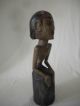 Large (20 In) Carved Wood Figure Thai / Siamese/ Indonesian/primitive Carved Figures photo 1