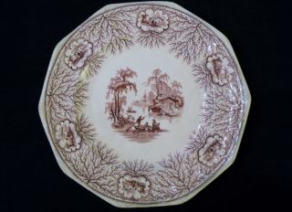 Antique Mulberry Plate - 9 - 1/2 