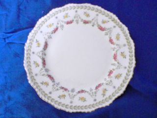 Vintage Doulton – Burslem Plate 8 ¼ Inch Gold Gilding Flowers,  Leaves,  Garland photo