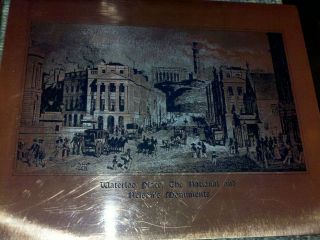3 Etched Copper Metalware photo