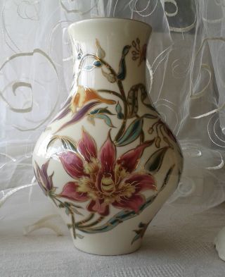 Zsolnay Pecs Porcelain Hand Painted Vase photo