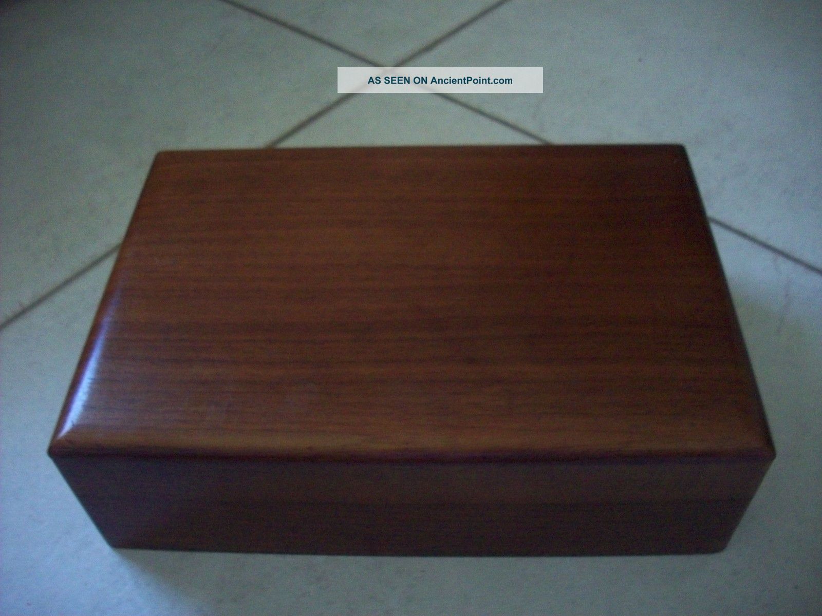 Vtg.  Box Walnut Wood Cigar Humidor Decatur Inc.  Jewelry Trinkets Collectibles Boxes photo