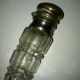 Antique Victorian England Perfume Horn Bottle Scent Cut Glass Vile (2) Perfume Bottles photo 4