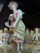 Wonderful Antique Figurine Volkstedt Of Young Woman. Figurines photo 1