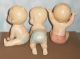 Vintage Set Of Three Piano Baby Figurines Topline Imports Stickers Figurines photo 1