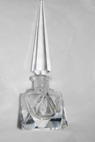 Collectible Vintage Crystal Glass Perfume Bottle photo