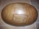 Vintage 3 Part Hand Carved Lion Wooden Bowl Wooden Nut Bowl Bowls photo 4