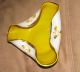 White & Yellow Art Glass Hand Painted Murano ? Approx.  6.  5 Diameter Unique Dishes photo 1