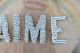 Antique Shabby Chic French Beaded Letters Word / Aime /fleuriste Other photo 4