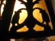 Vtg Antique Slag Glass Shade Handel Tiffany Era Arts&crafts Art Nouveau Bronze Lamps photo 2