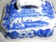 Tureen For Sauce White And Blue Scene Of Castle And River Boats 4 Pieces Tureens photo 2