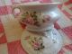 Pink Cabbage Roses Antique Chamber Pot Crown Mark Chamber Pots photo 1