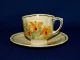 Royal Doulton Orchid Flowers Demitasse Cups Saucers Set Vintage China Coffee Tea Cups & Saucers photo 3