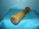 Antique Small,  Primitive,  Wooden Pestle,  Masher For Herbs,  Flat Bottom 6 - 1/8 