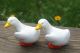 Adorable Vintage Duck Salt And Pepper Shakers With Bottom Plugs Figurines photo 2
