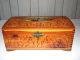Antique Cedar Box With Mirror Boxes photo 1