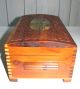 Antique Cedar Box With Mirror Boxes photo 3