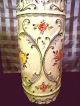 Antique Porcelain Floor Vase/umbrella Stand Nm Handpainted Reliefs Flowers Lrg Vases photo 3