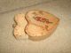 Tramp Art,  Heart Shaped Carved Box,  W/hand Painted Flowers,  Watertown,  Ny Boxes photo 3