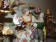 Meissen Candelabra - Man & Woman W/lamb Figurine - 