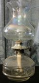Awesome Irridescent Glass Hurricane Oil Lamp Globe/chimney/shade Vintage Beaded Lamps photo 2