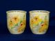 Royal Doulton Orchid Flowers Egg Cups Set D 5215 Vintage China England 1930s Other photo 2