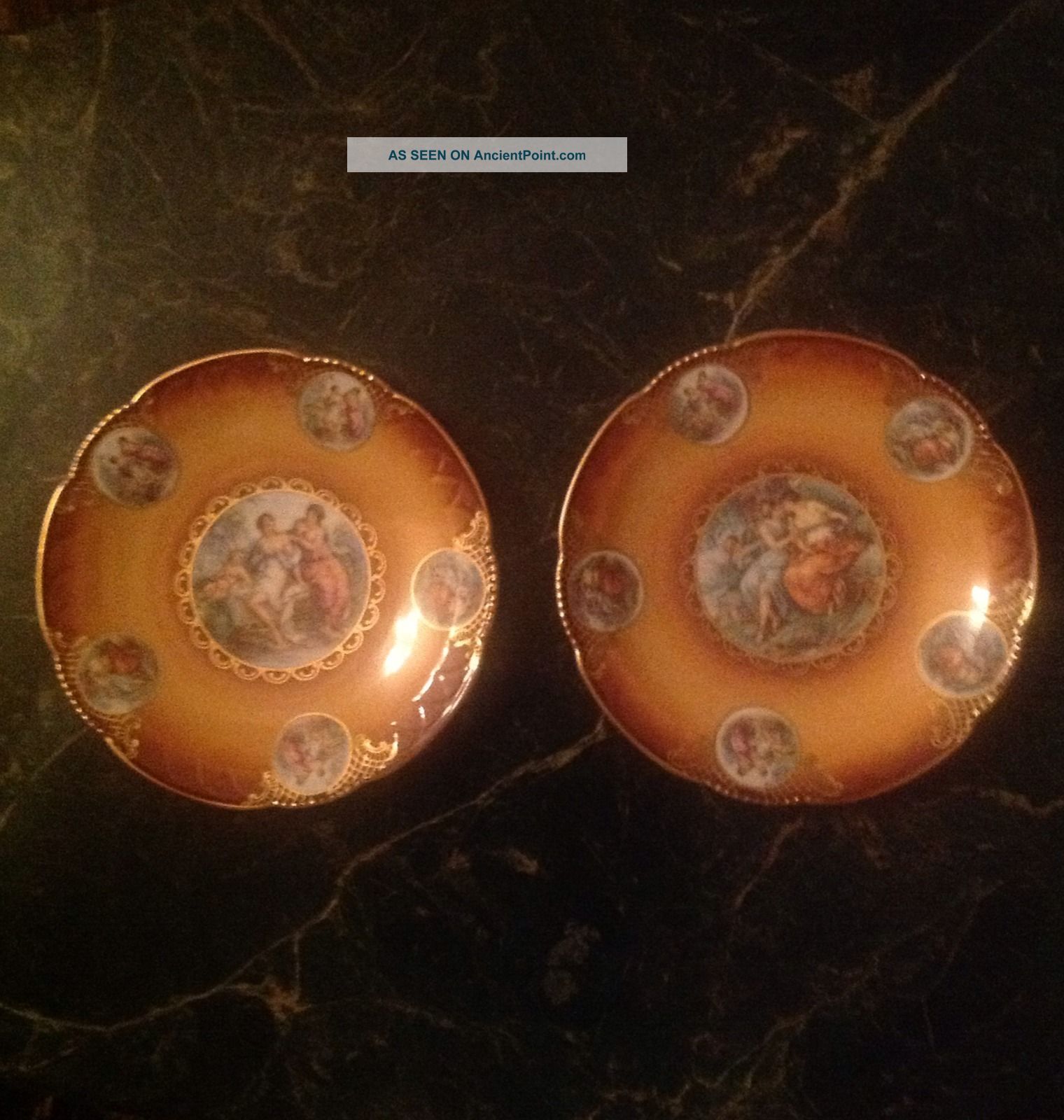 Set Of 2 Portrait/ Cabinet Plates Germany Plates & Chargers photo