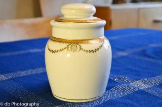Antique Austrian Jar Tobacco Humidor Bone China photo