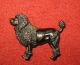 2 Austrian Vienna Bronze Sculptures Of Dogs,  Poodles Metalware photo 4