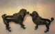 2 Austrian Vienna Bronze Sculptures Of Dogs,  Poodles Metalware photo 8