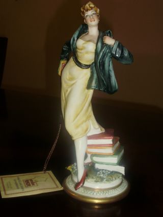 Capio - Di - Monte Marked Signed Woman Figurine Mint L@@k photo