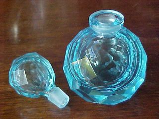 Baccarat Crystal,  Perfume Bottle,  Facated,  Signed,  Exquisite,  Rare,  Antique photo